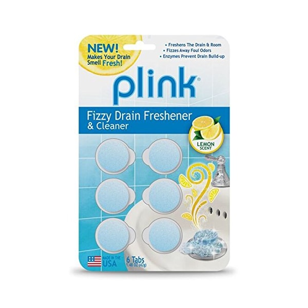 Plink Fizzy Drain Freshener & Cleaner, Fresh Lemon, PK6 PDF01B - main